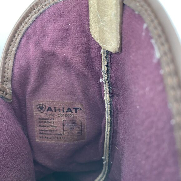 Ariat Fatbaby Western Cowboy Boots Brown Leather Women's Size 9 - Picture 3 of 10